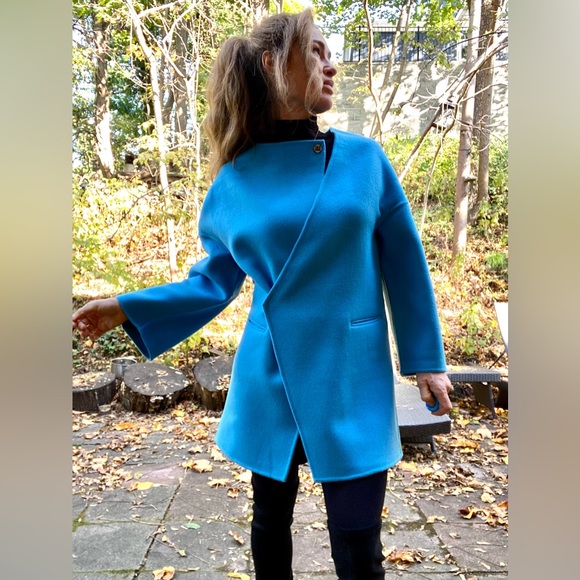 Blue Sky Factory Wool Coat, Sz M - Picture 4 of 15